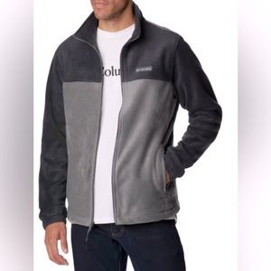 Columbia Steens Mountain Full-Zip Fleece 2.0 Jacket dark & light gray Men XL ⭐️